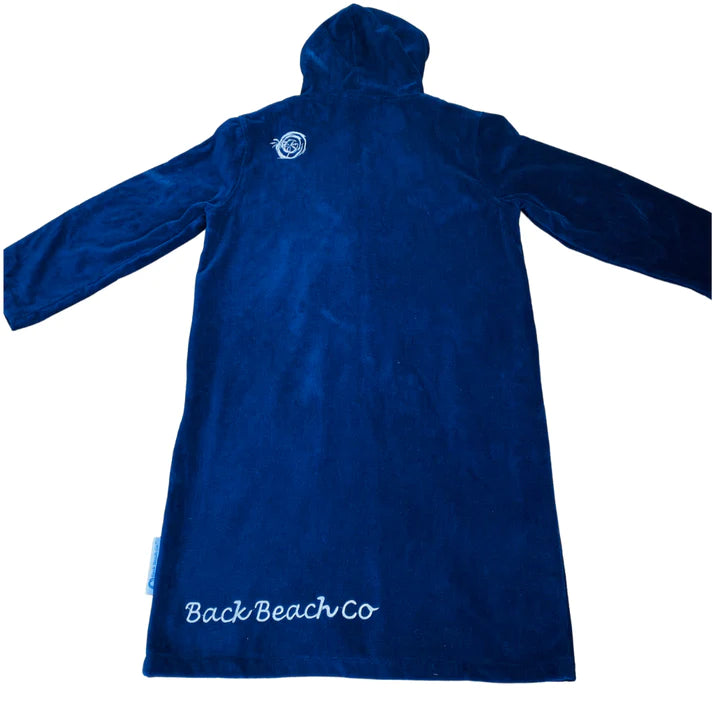 Back Beach Co -  Luxe Deep Ocean Navy Hooded Towel